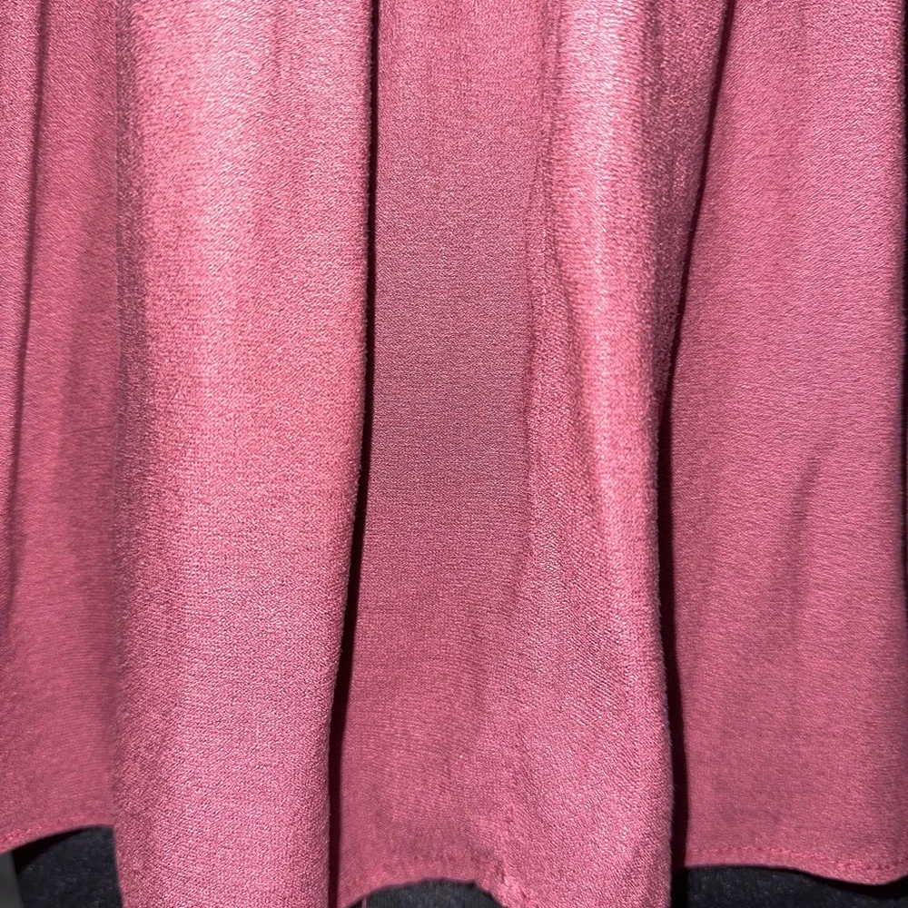 Free People Tiered Flowy Peasant Style Burgundy top size XS - Picture 9 of 13